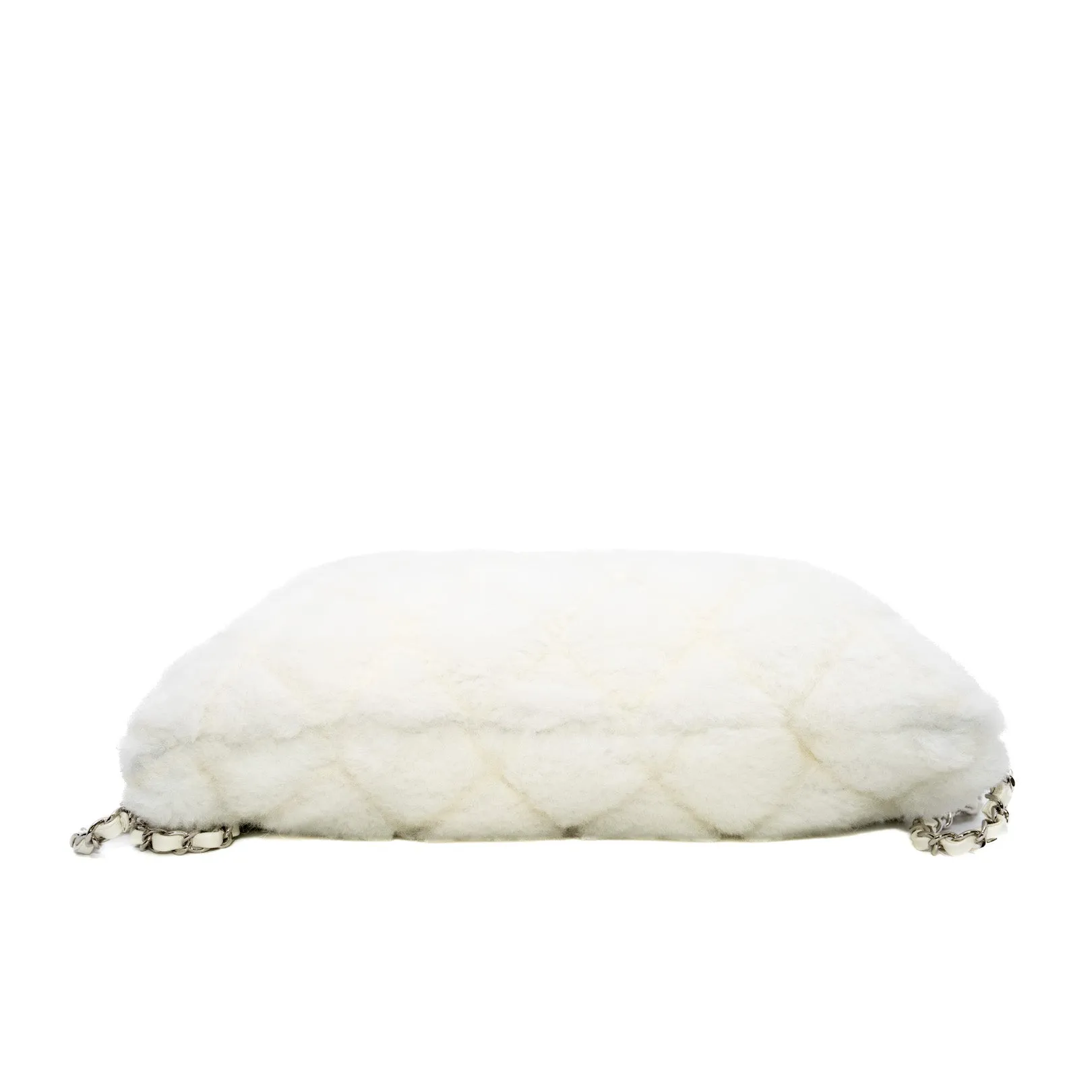 19 White Fur Tote Bag PHW
