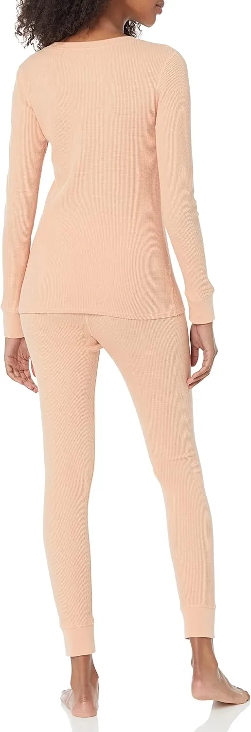 Amazon Essentials Women's Waffle Snug Fit Pajama Set