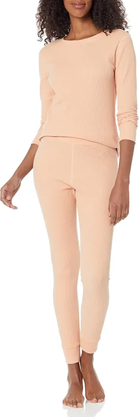 Amazon Essentials Women's Waffle Snug Fit Pajama Set
