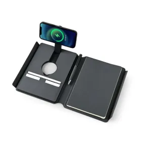 AMIO 34 - Executive Hi-Tech Wireless Charging Notebook with 5000mAh Power Bank