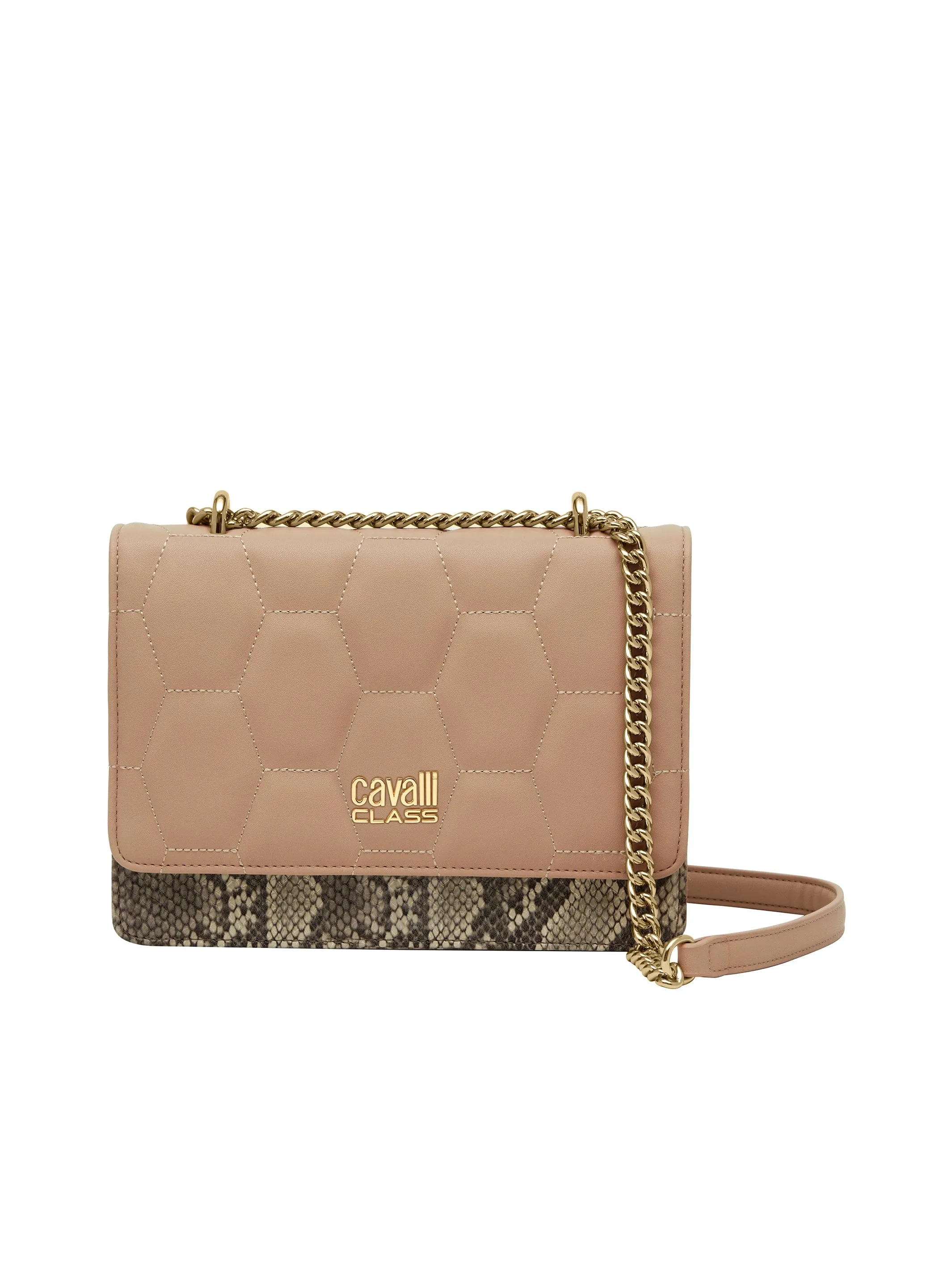 Cavalli Class VERONA Caramel Medium Structured Shoulder Bag