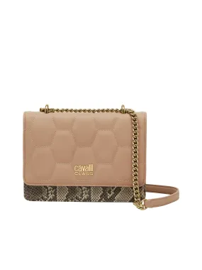 Cavalli Class VERONA Caramel Medium Structured Shoulder Bag