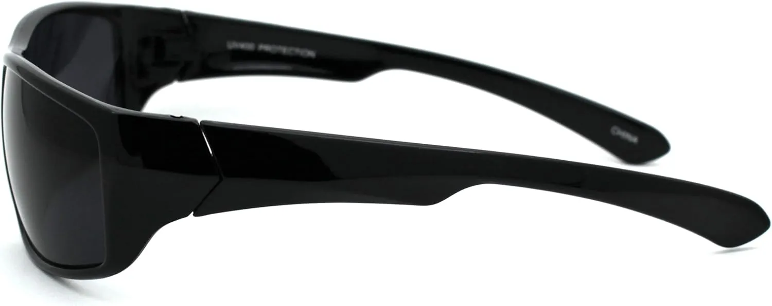 Classic 90s Snug Warp Around Biker Sport Sunglasses