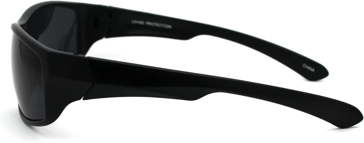 Classic 90s Snug Warp Around Biker Sport Sunglasses