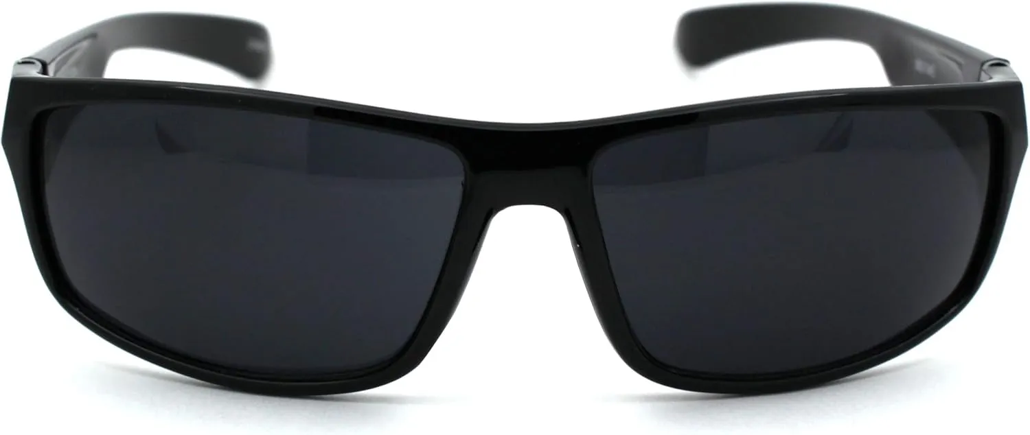 Classic 90s Snug Warp Around Biker Sport Sunglasses