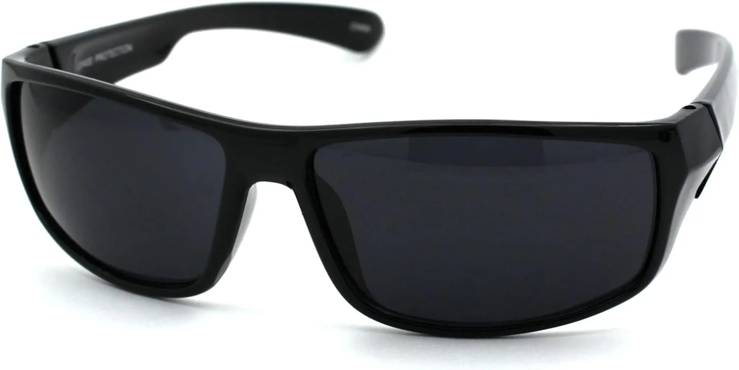 Classic 90s Snug Warp Around Biker Sport Sunglasses