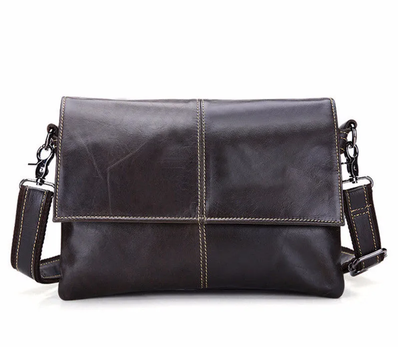 Fashionable Vintage Genuine Leather Men's Crossbody Bag