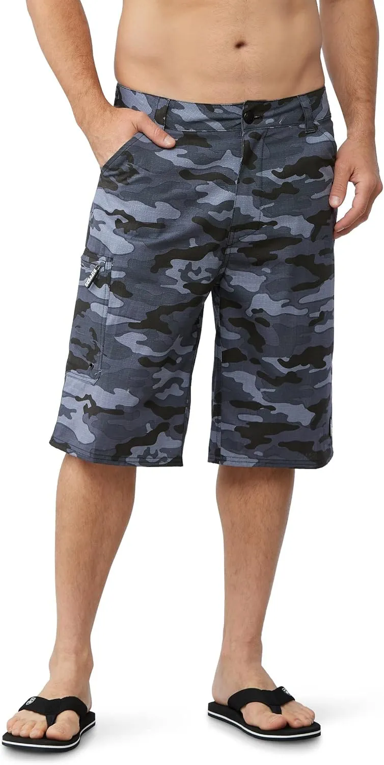 Maui Rippers Men's Cargo Shorts Adjustable Waistband 21" and 24" Lengths