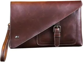 Men Clutch Bags PU Leather Case Cigarette Purse Clutch Handy Card Holder cash Purse Male Double Zipper Long Wallet