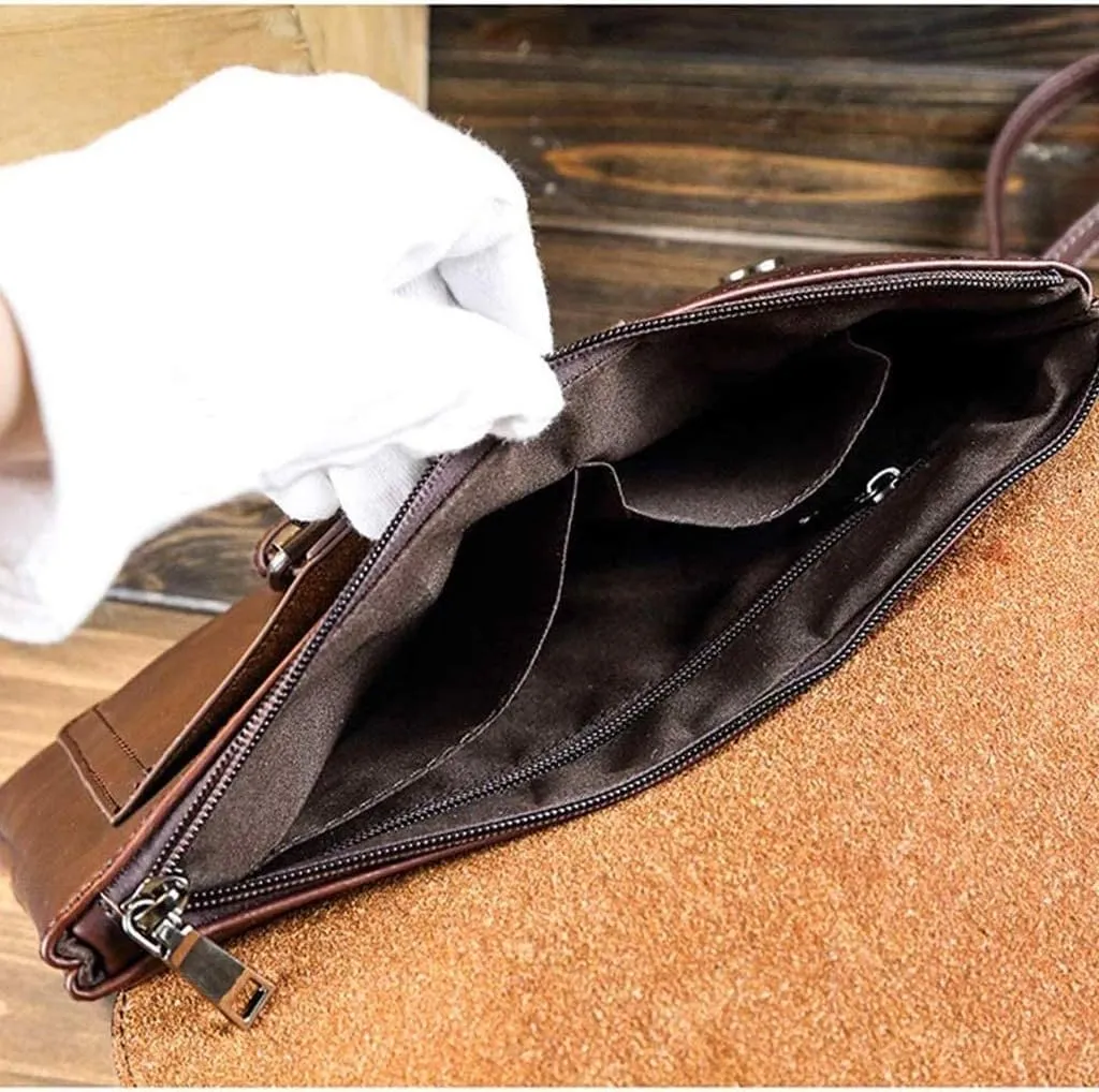 Men Clutch Bags PU Leather Case Cigarette Purse Clutch Handy Card Holder cash Purse Male Double Zipper Long Wallet