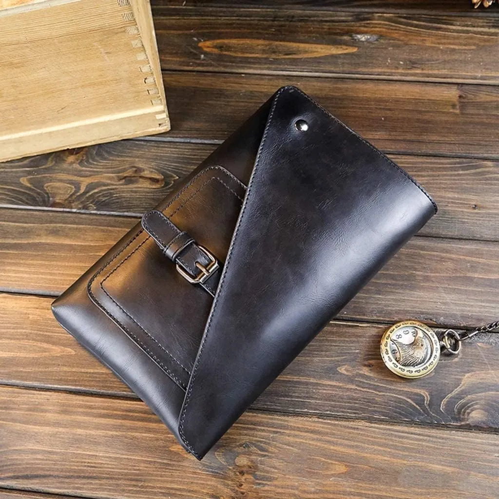 Men Clutch Bags PU Leather Case Cigarette Purse Clutch Handy Card Holder cash Purse Male Double Zipper Long Wallet