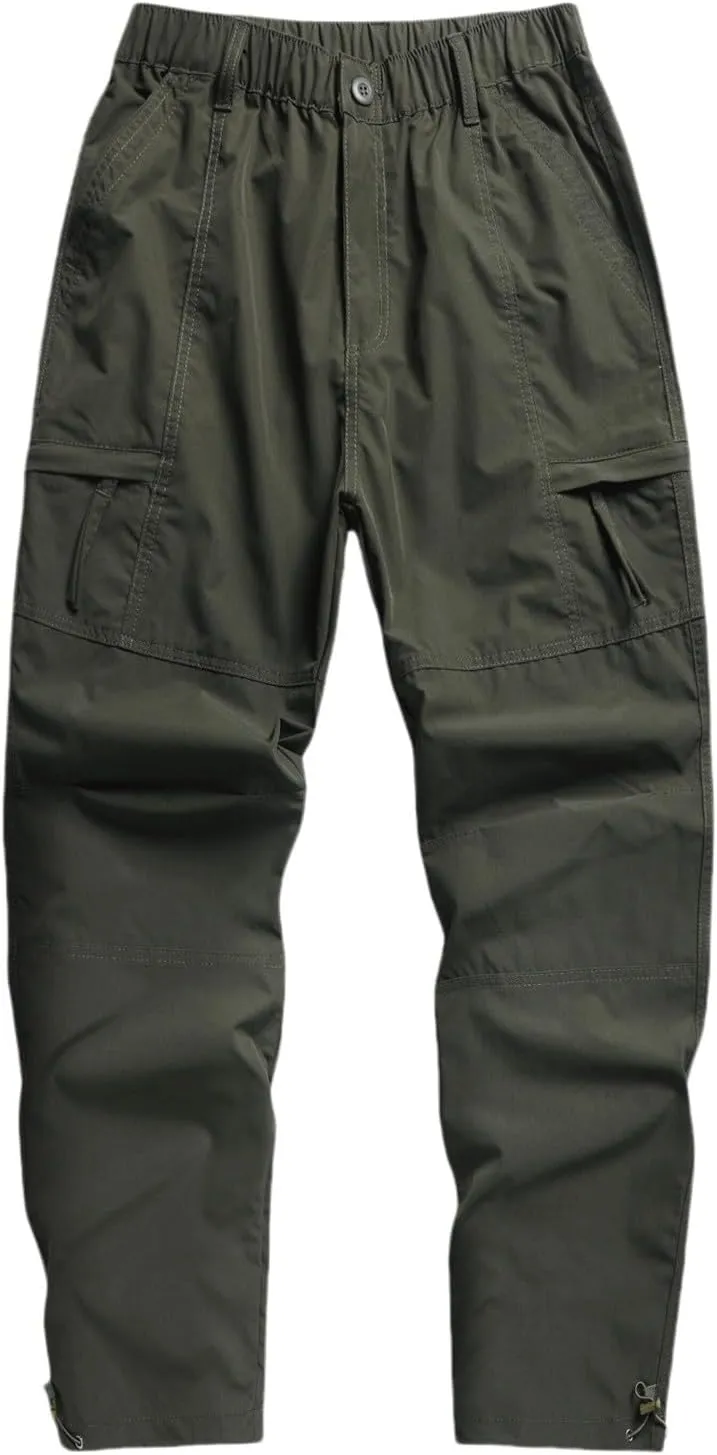 Men's BDU Casual Military Pants Cotton Pocket Multi Color Large Sanitary Pants Elastic Waist Drawstring Joggers