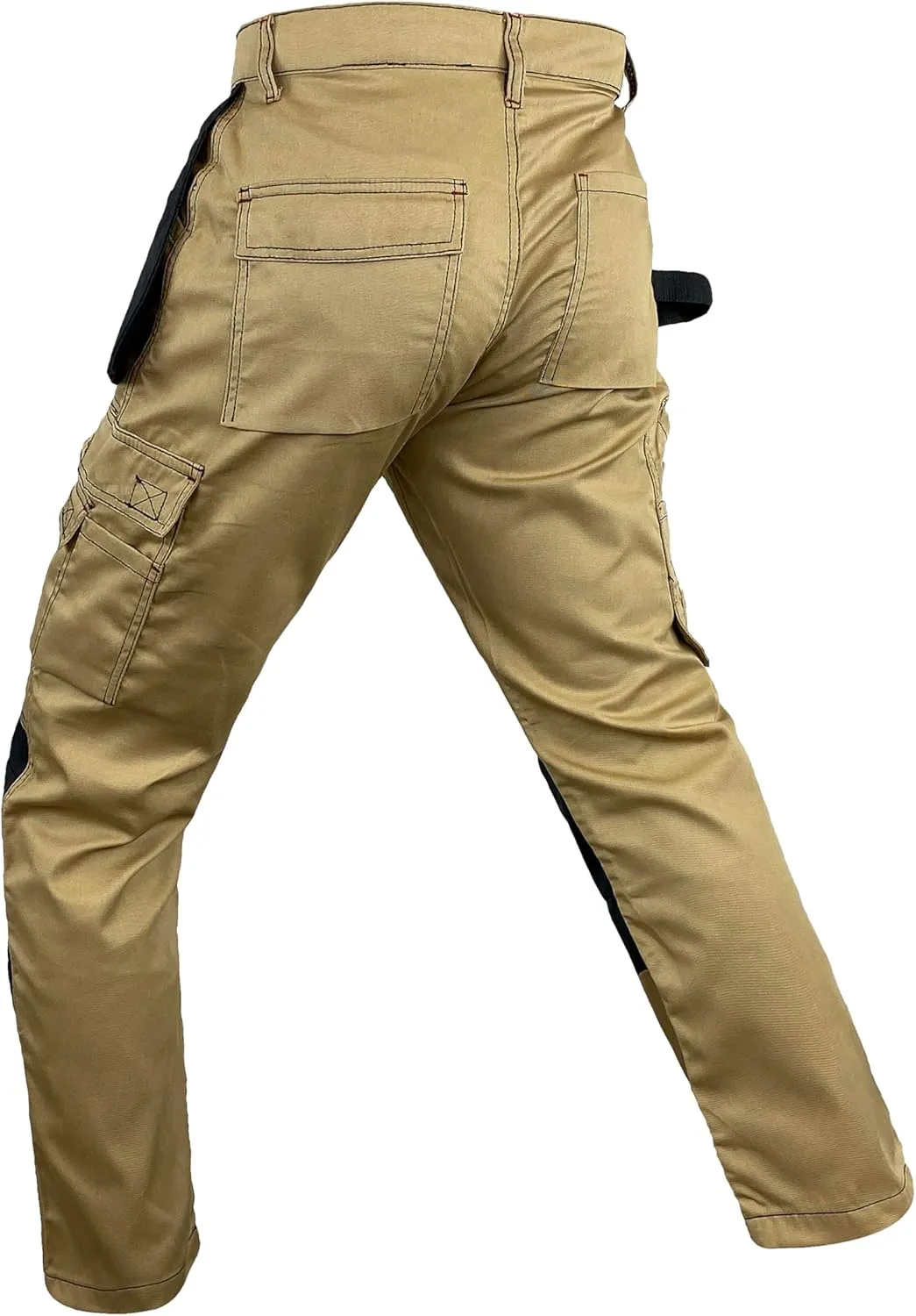 Notus Men’s Workwear Tactical Cordura Knee Construction Utility Cargo Work Trousers Pants with Holster Pockets