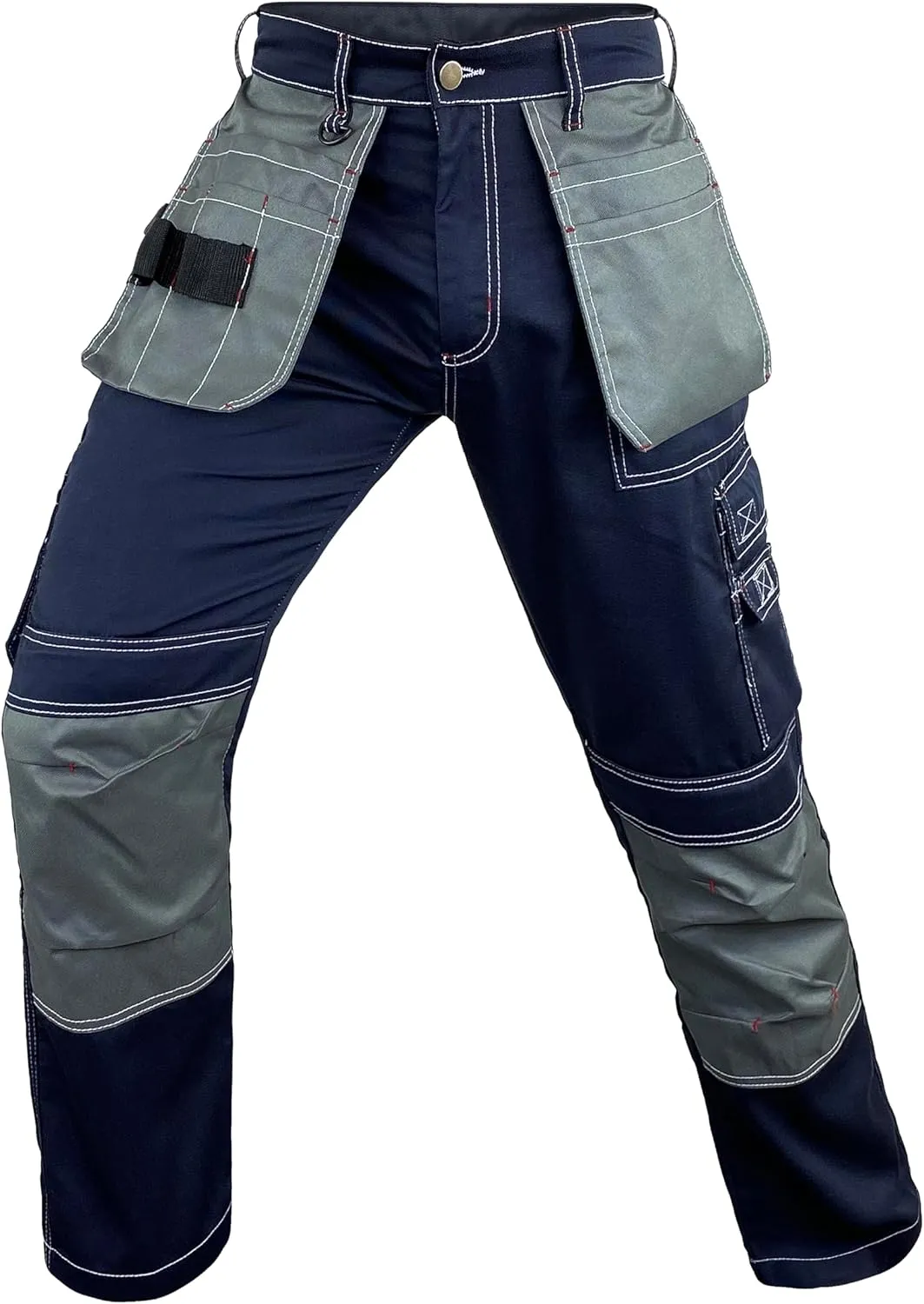 Notus Men’s Workwear Tactical Cordura Knee Construction Utility Cargo Work Trousers Pants with Holster Pockets