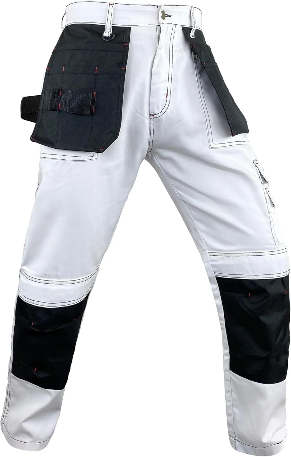Notus Men’s Workwear Tactical Cordura Knee Construction Utility Cargo Work Trousers Pants with Holster Pockets