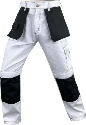Notus Men’s Workwear Tactical Cordura Knee Construction Utility Cargo Work Trousers Pants with Holster Pockets