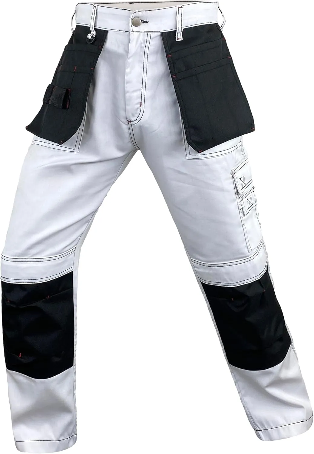 Notus Men’s Workwear Tactical Cordura Knee Construction Utility Cargo Work Trousers Pants with Holster Pockets
