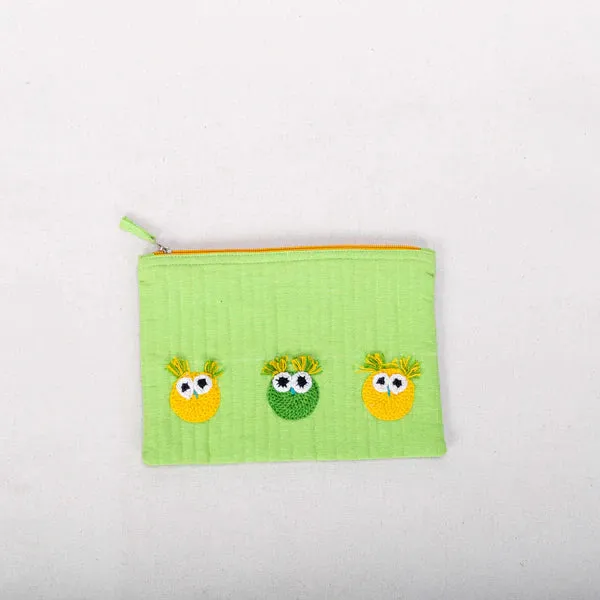 Pouch - Owl Crochet