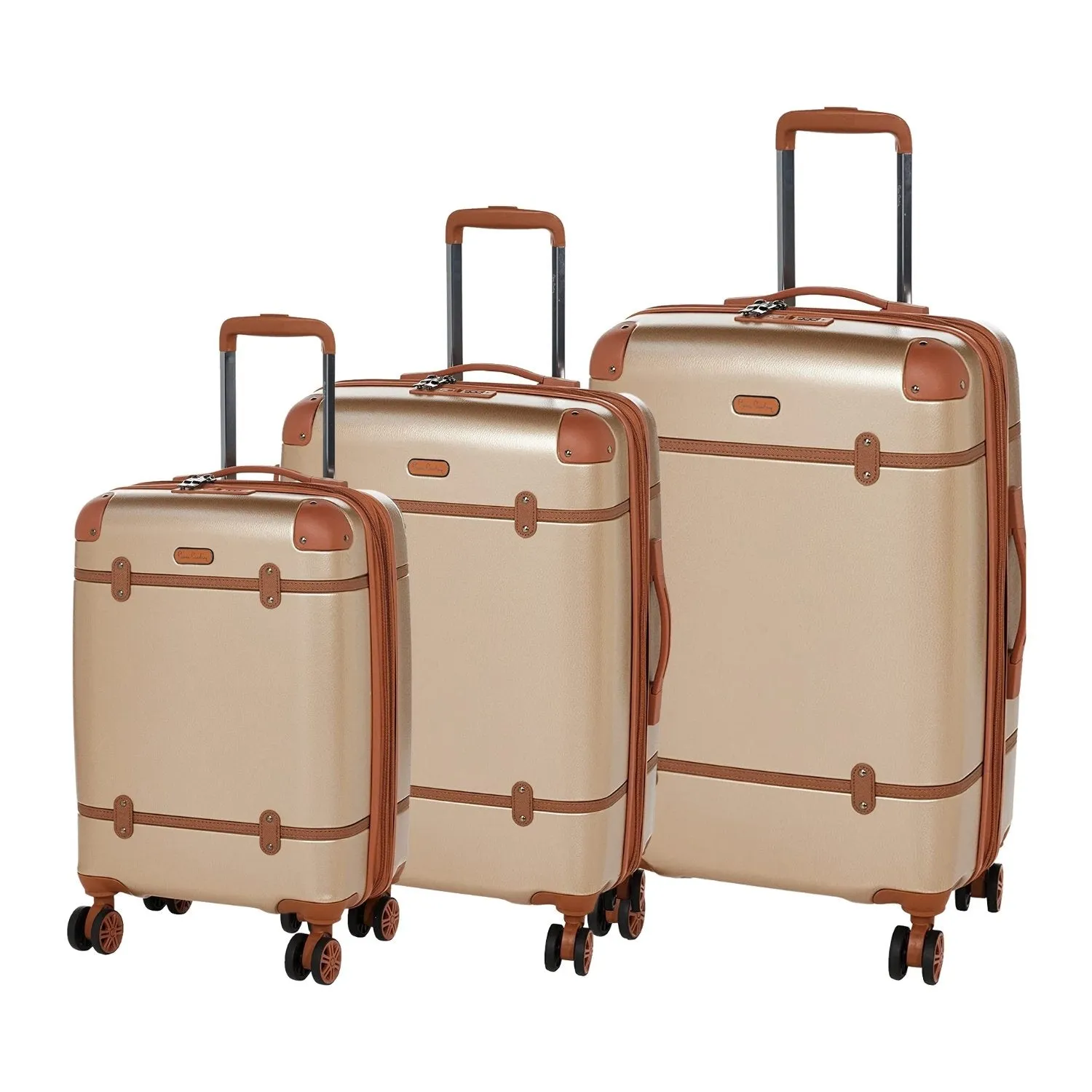Quebec Hardcase Trolley set of 3 - Rose Gold