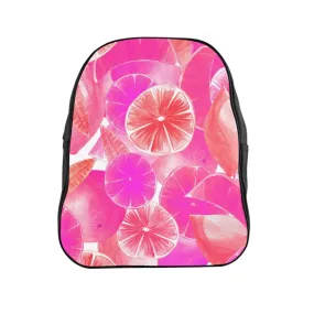 School Backpack Pink Citrus