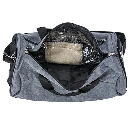 Sports Gym Bag With Shoes Compartment Travel Duffel Bag For Men And Women