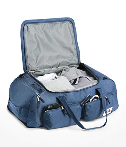 The North Face Berkeley Duffel—L, Shady Blue Light Heather/Urban Navy Light Heather