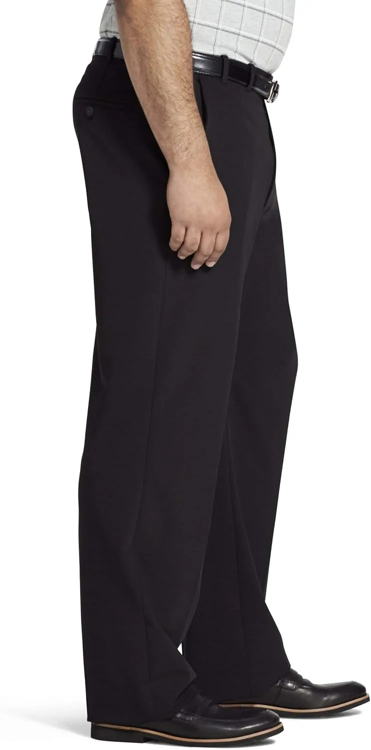 Van Heusen Men's Big and Tall Flex Straight Fit Flat Front Pant