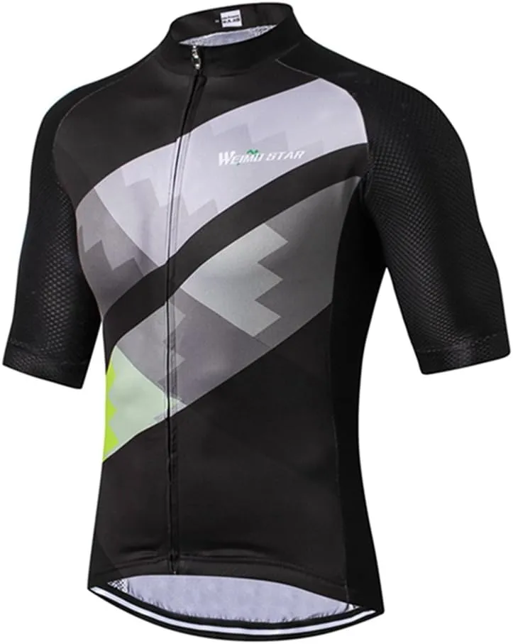 Weimostar Men's Cycling Jersey Biking Shirts with Pockets Breathable
