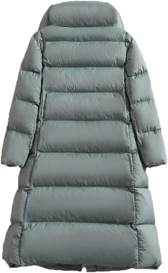 Winter Women Down Jacket Padded Warm Thick Long Puffer Coat Casual Parka Ultra Light Coat