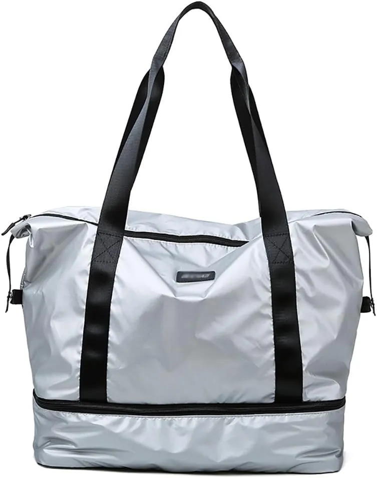 Womens Travel Weekender Bag Duffle Bag Overnight Bag with Shoe Compartment Carry-on Bag Sports Tote Gym Bag