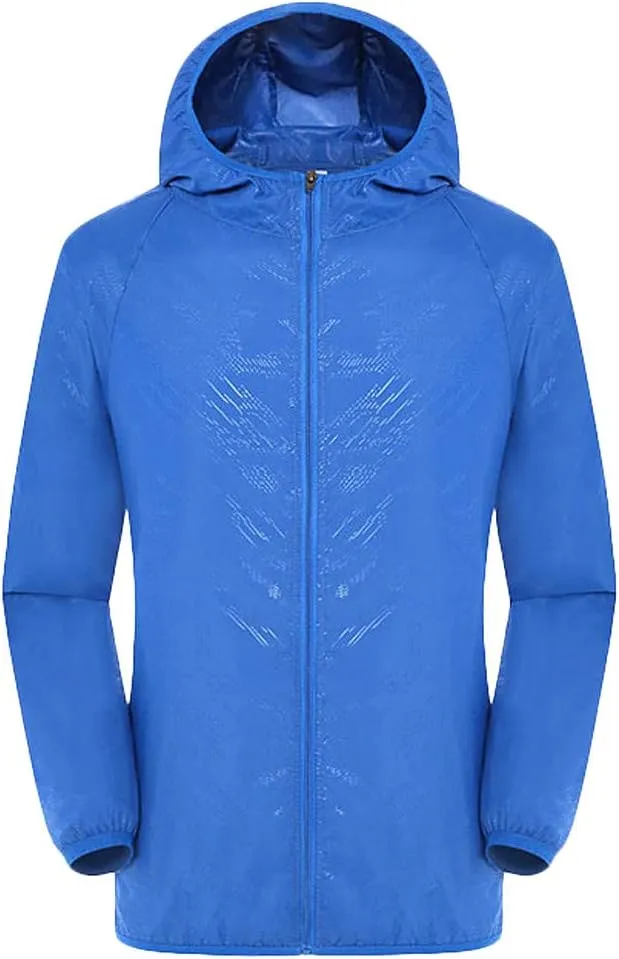 Ymosrh Women's Mens Flannel Jacket Men's Casual Jackets Windproof Ultra-Light Rainproof Windbreaker Top Winter
